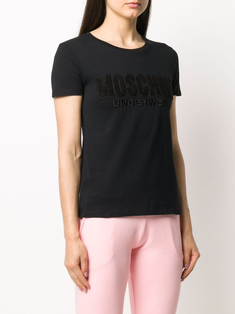 Underwear-logo embroidered T-shirt 3