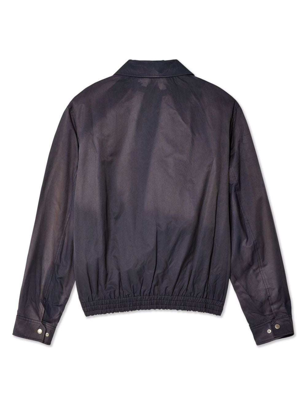 bleached zip-up jacket - 2