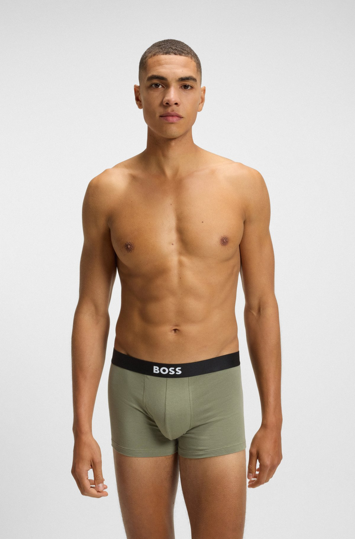 THREE-PACK OF STRETCH TRUNKS IN COTTON - 6