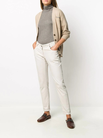 Brunello Cucinelli knitted short-sleeve top outlook