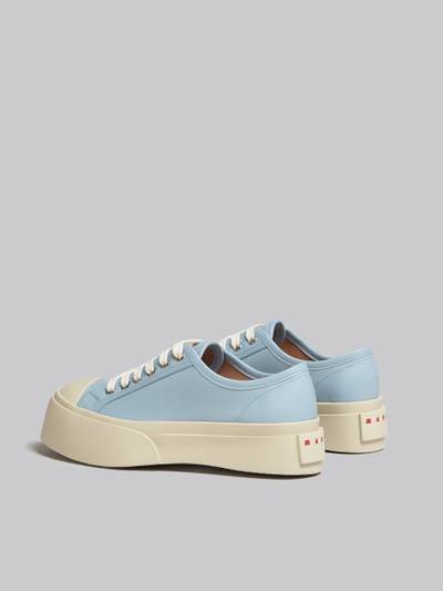 Marni LIGHT BLUE NAPPA LEATHER PABLO LACE-UP SNEAKER outlook