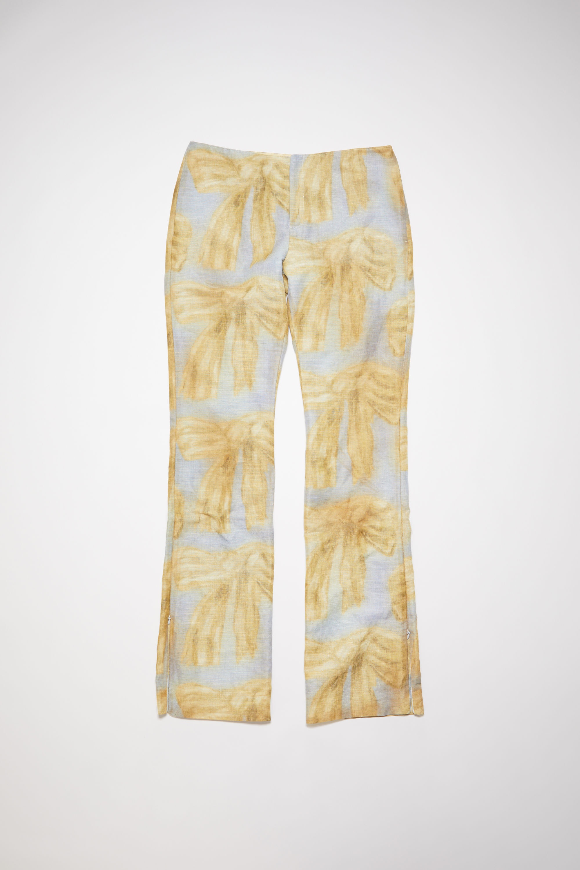 Printed trousers - Light blue/beige - 6