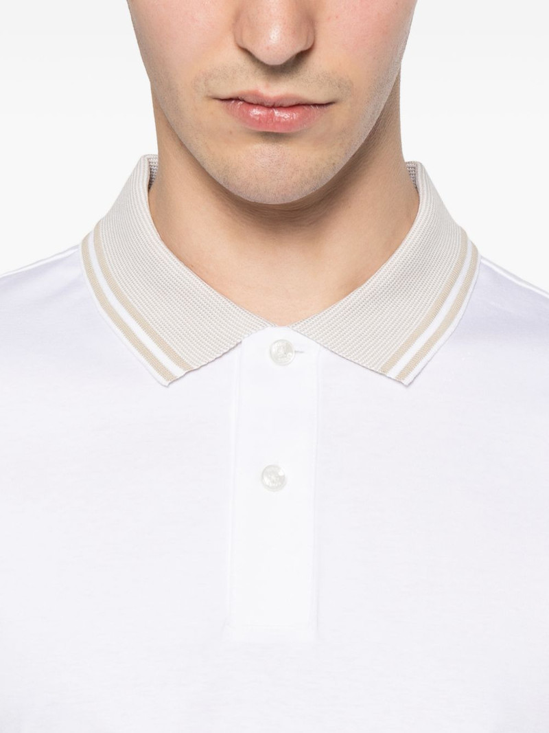 tipped-trim polo shirt 5