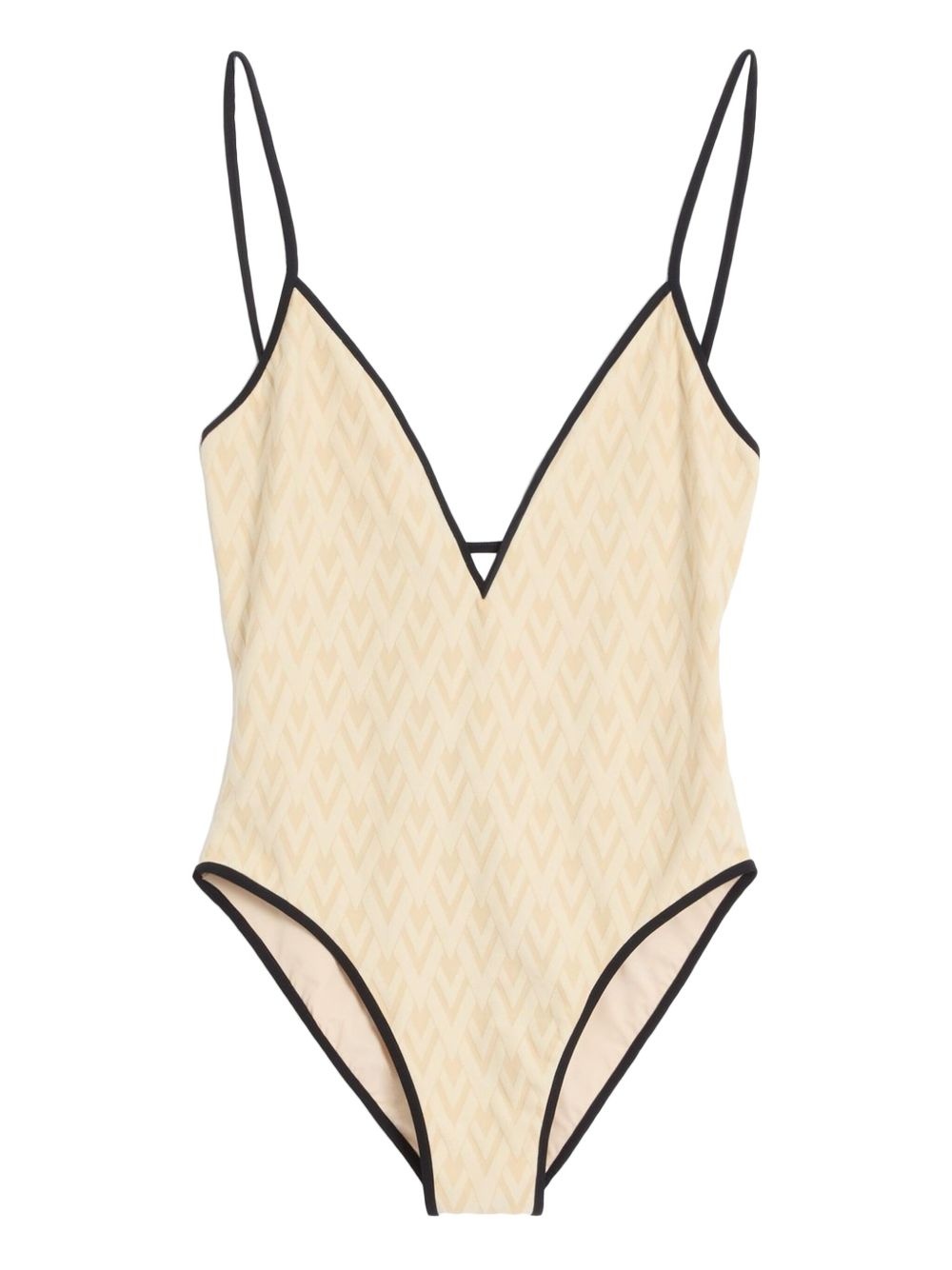 Toute La V jacquard swimsuit - 1
