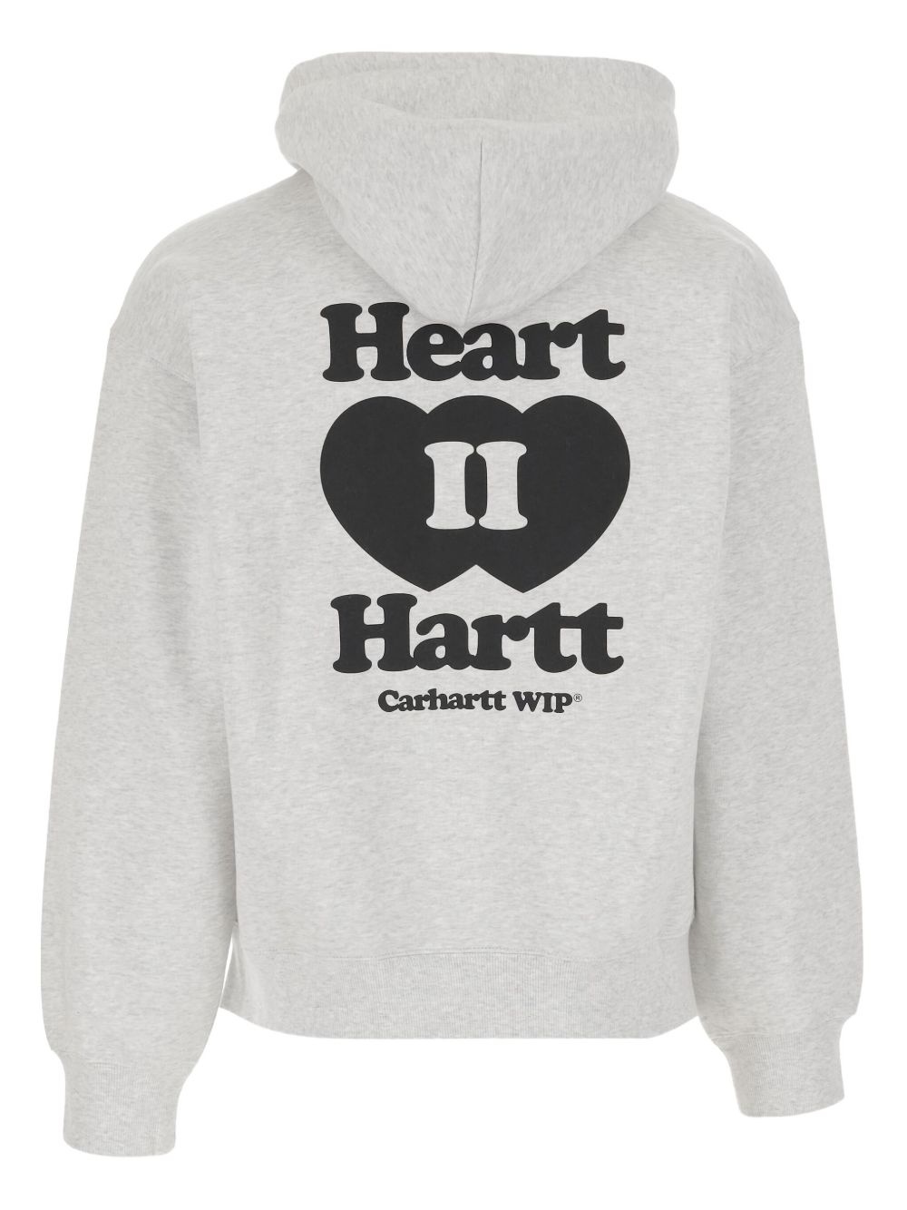 heart-logo zip-up hoodie - 2