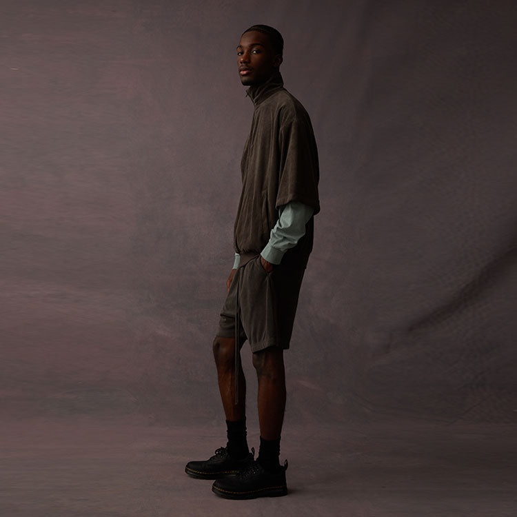 Fear of God Essentials Drop2 SS23 Half-Zip Sweatshirt 'Off-Black' 125BT224090F - 3