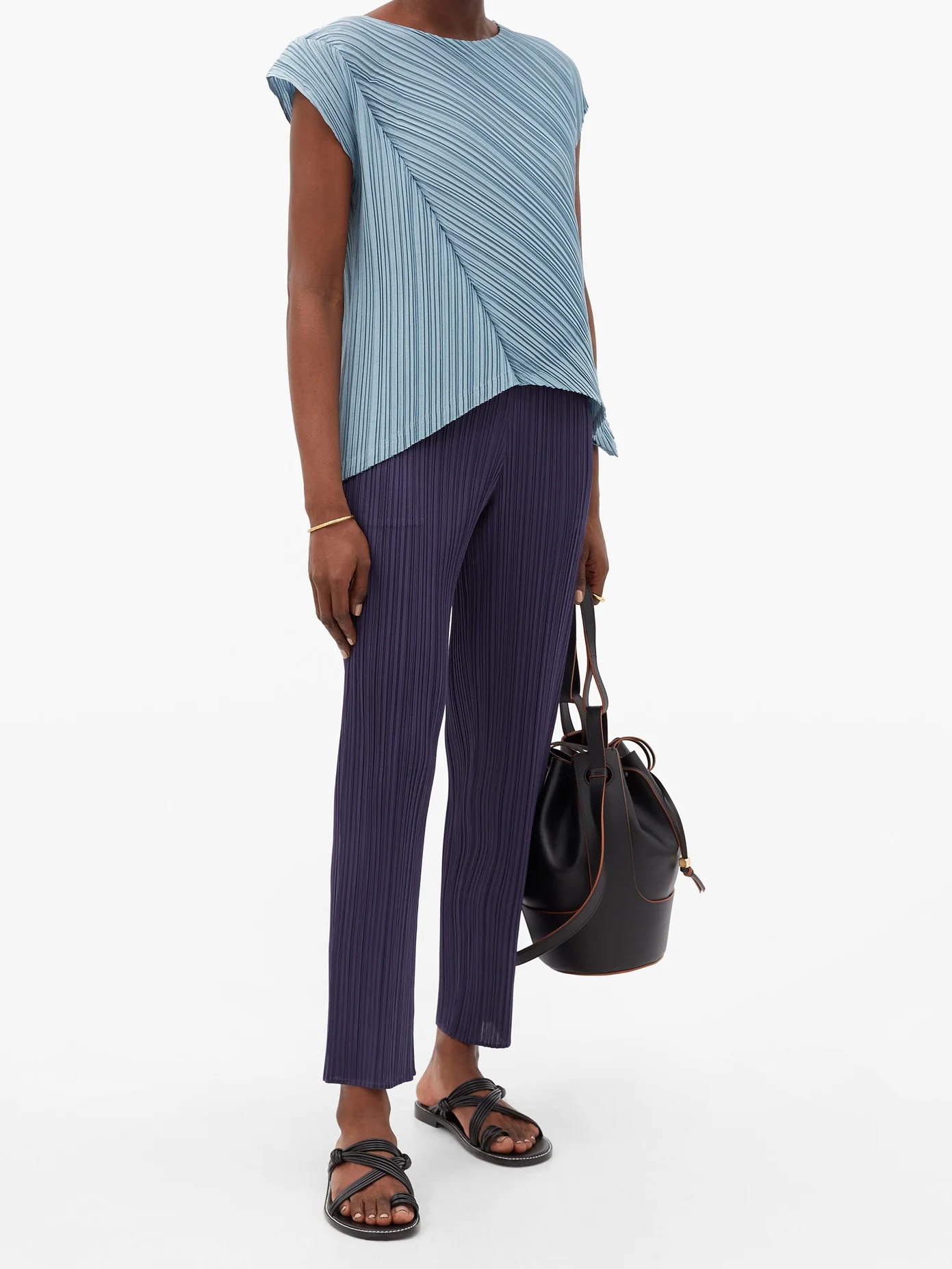 Asymmetric technical-pleated top - 2