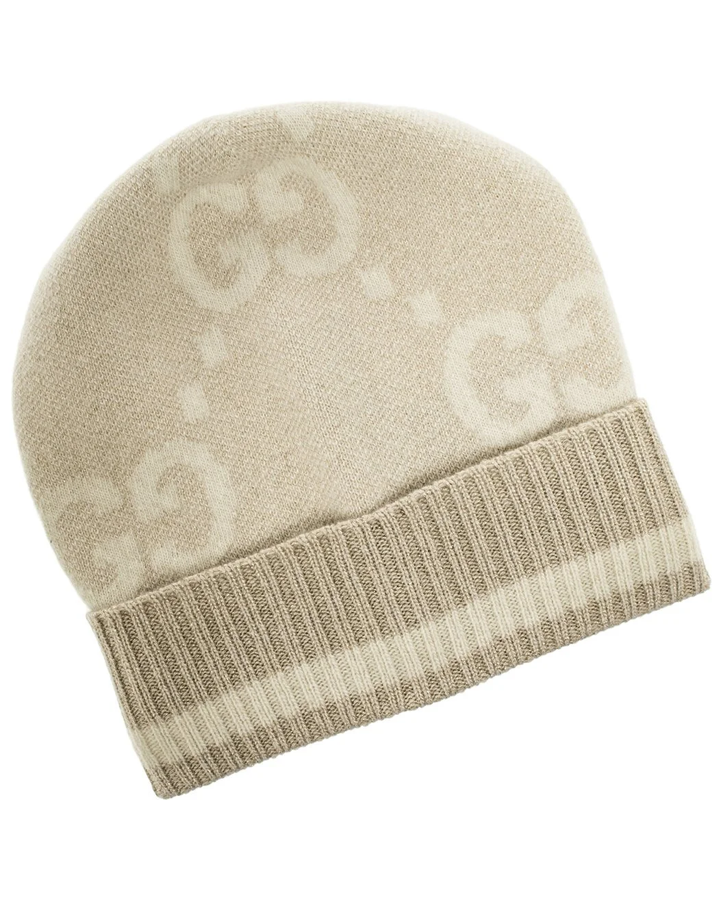 Gucci GG Jacquard Cashmere-Blend Hat - 1