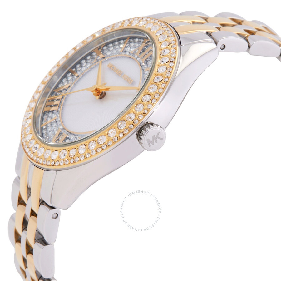 Michael Kors - Michael Kors Harlowe Quartz Crystal Silver Dial Ladies Watch MK4811 - 2