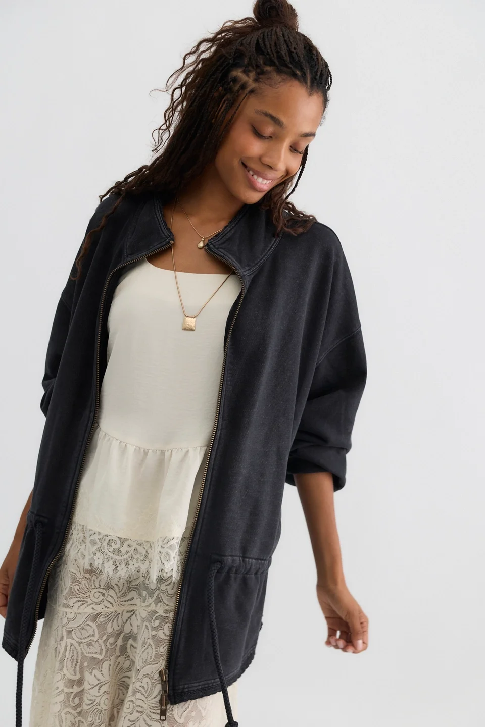 Throw On Zip-Up - 1
