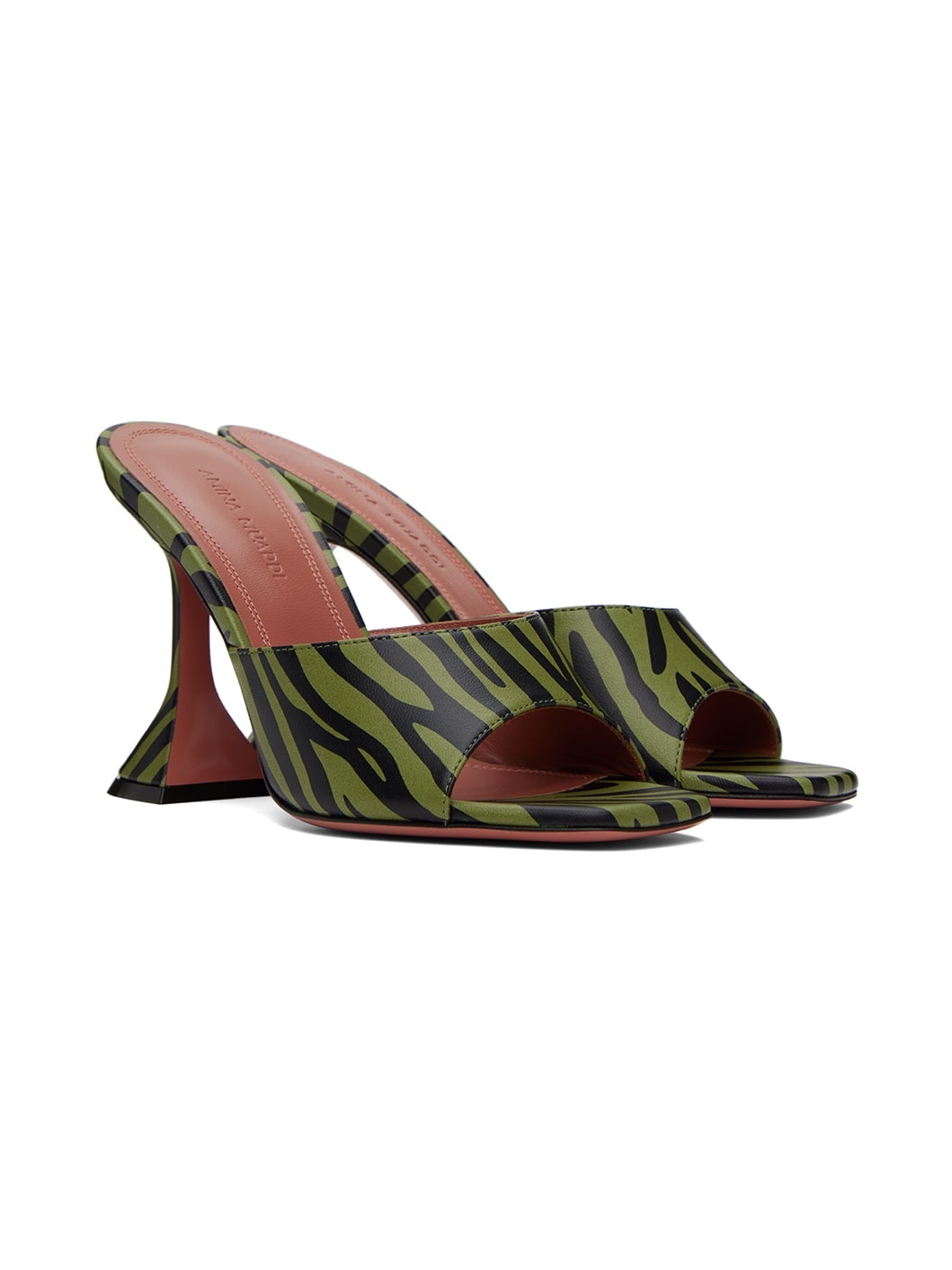 Green & Black Lupita Heeled Sandals - 4