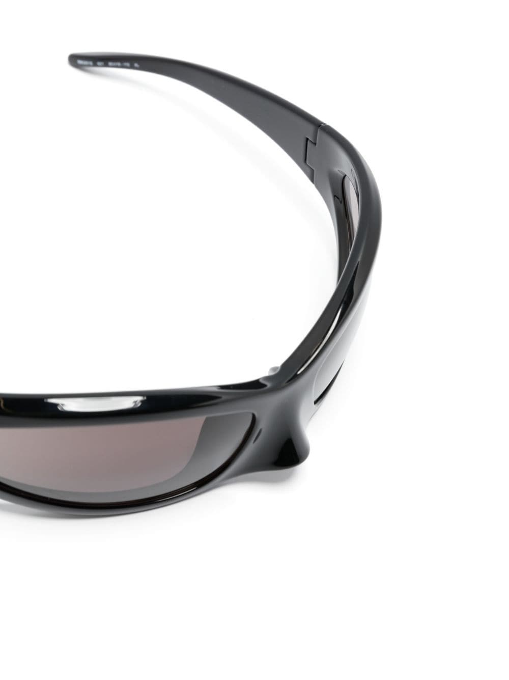 logo-debossed biker-style sunglasses - 3