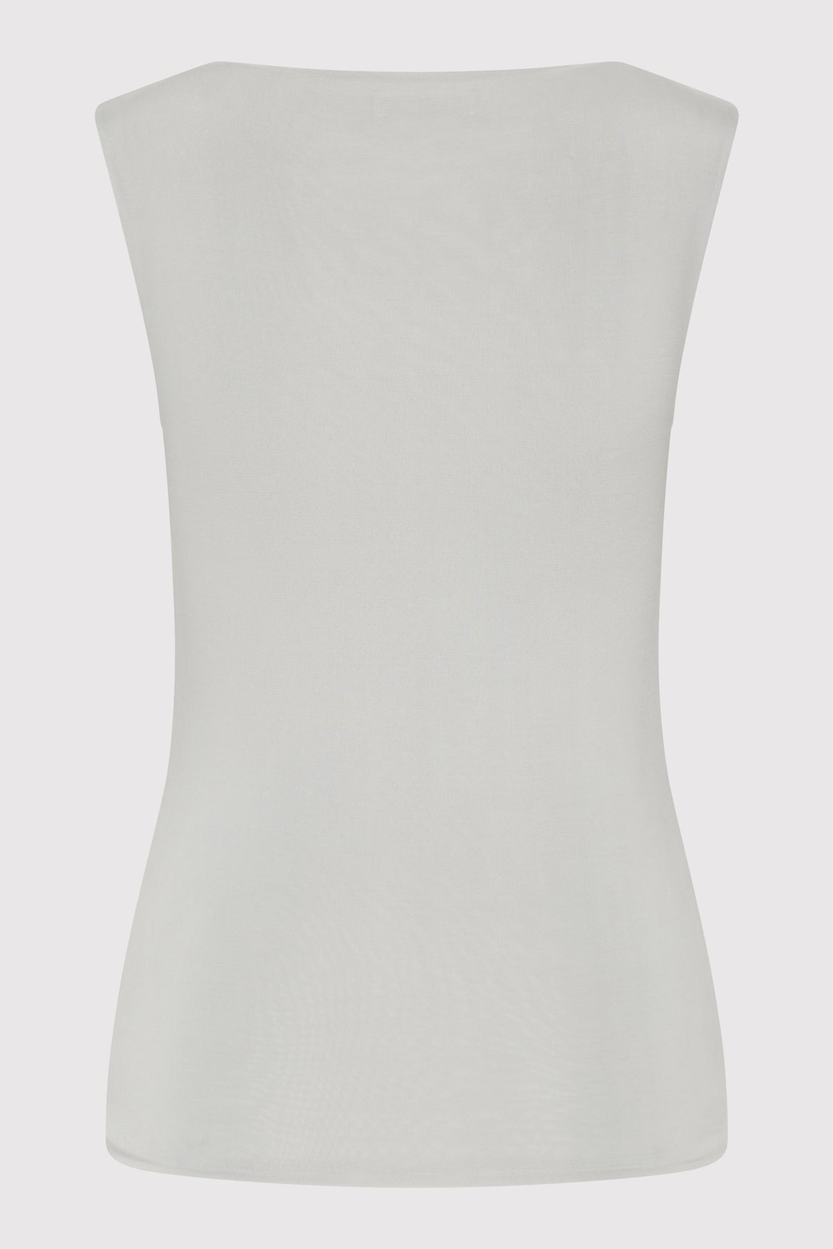 Cupro Jersey Top - Silver - 6