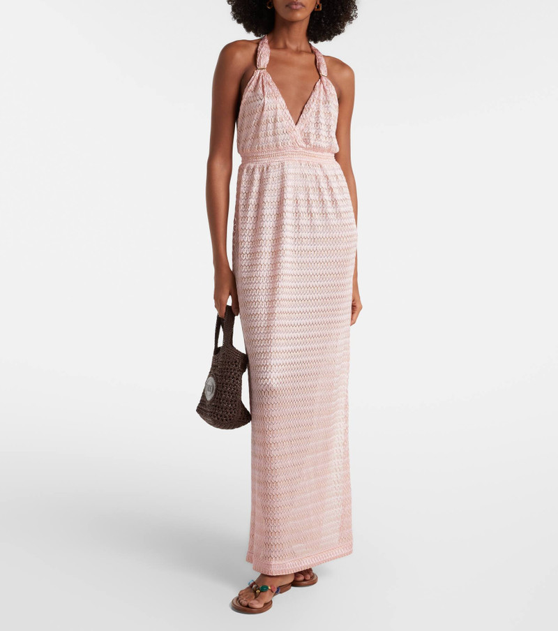 MELISSA ODABASH Mariah lamé maxi dress outlook