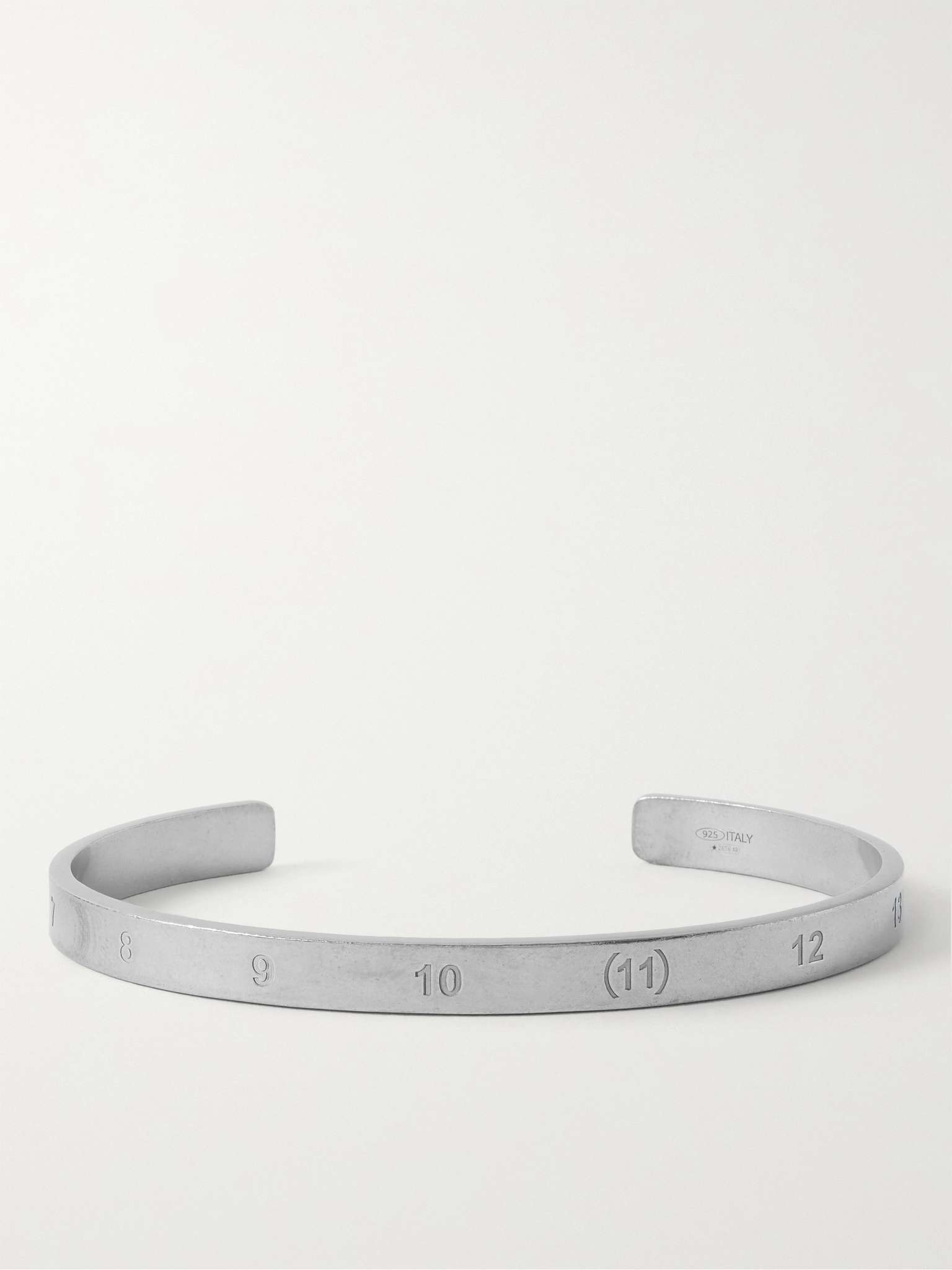 Logo-Engraved Silver Cuff - 1