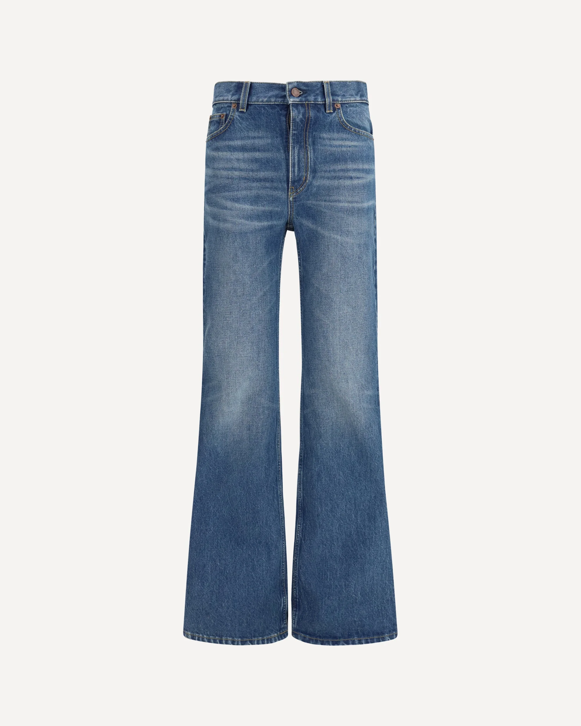 Jeans flared in organic cotton denim - 1