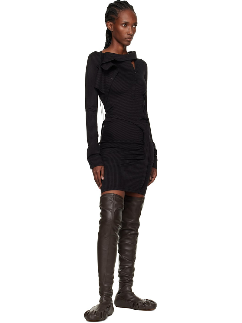 YUME YUME Brown Overknee Ballerina Tall Boots outlook