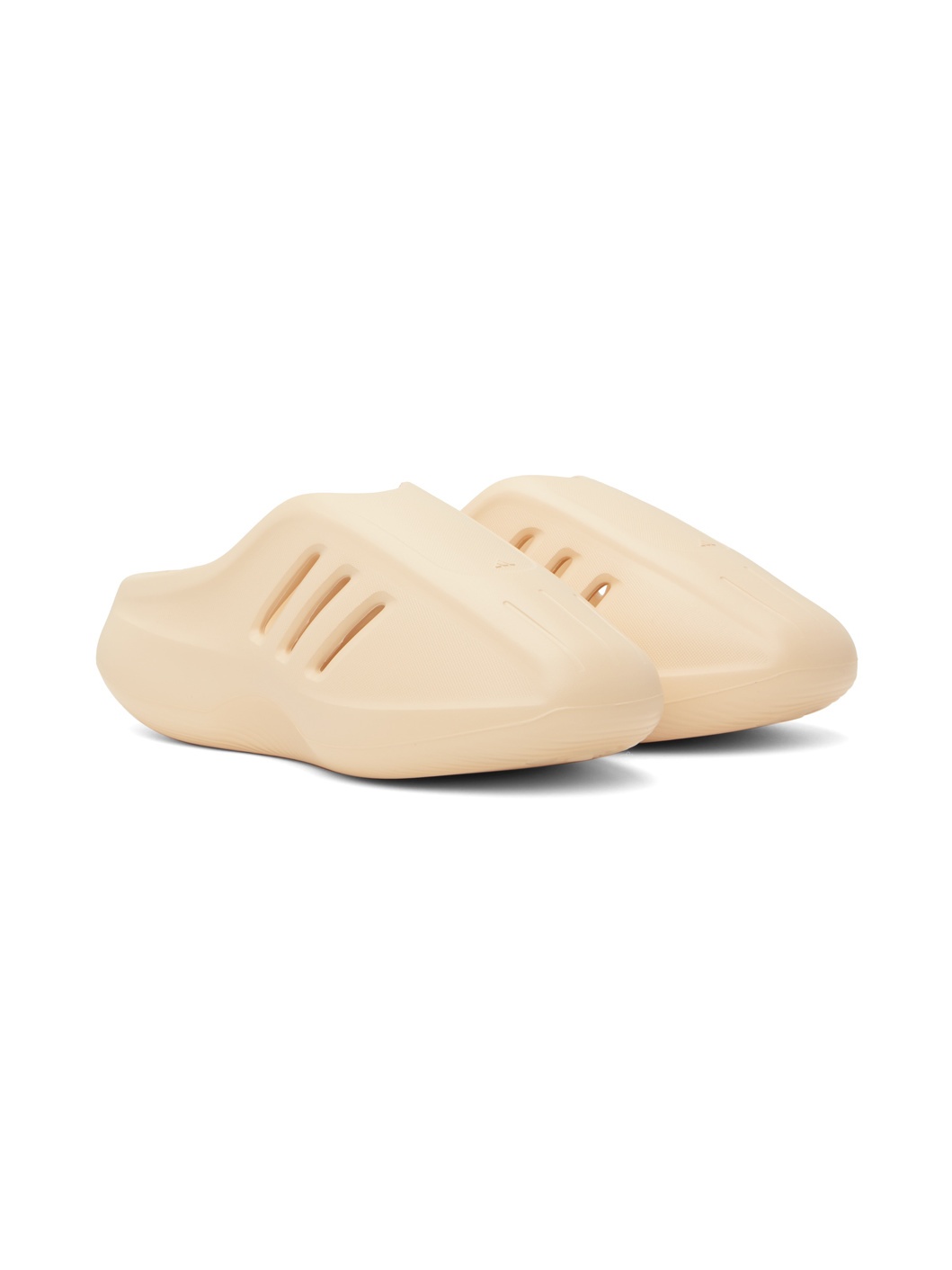 Beige adiFOM Iiinfinity Mules - 4