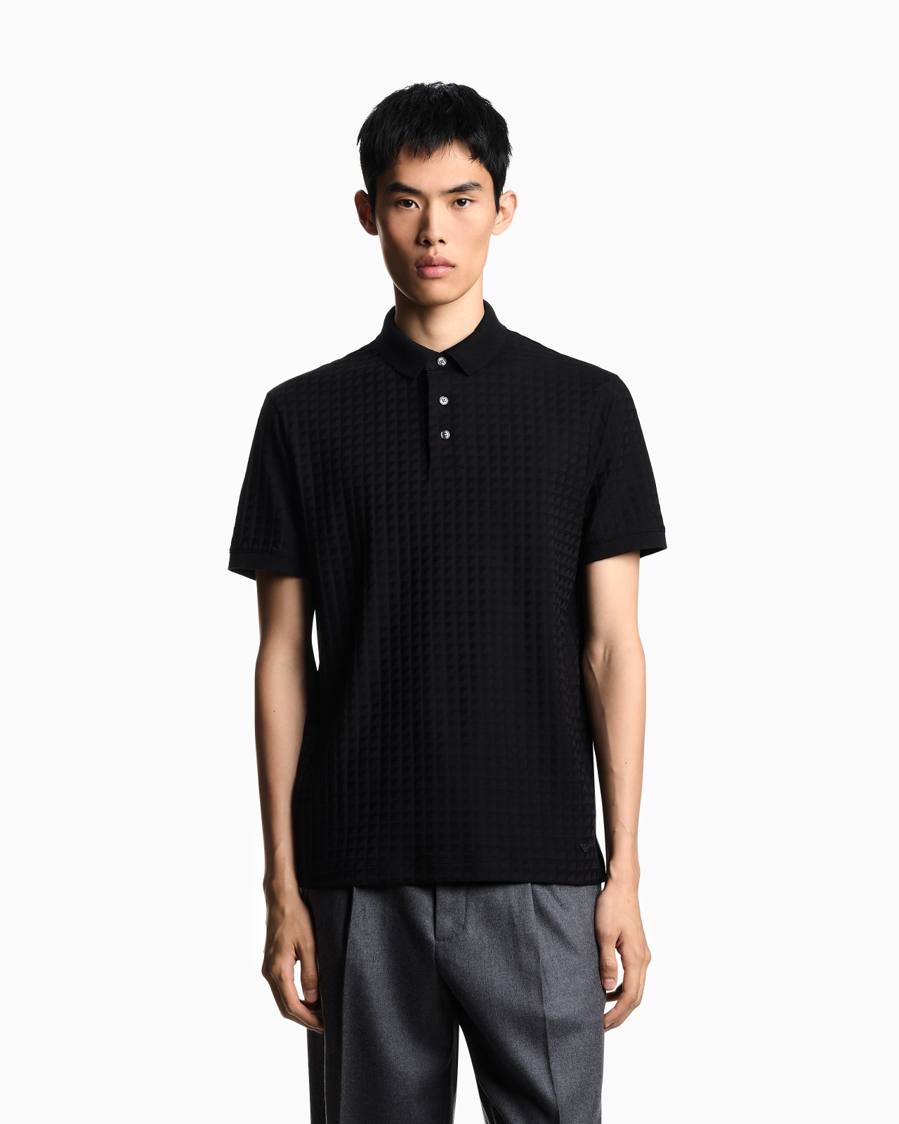 JACQUARD JERSEY POLO SHIRT - 4