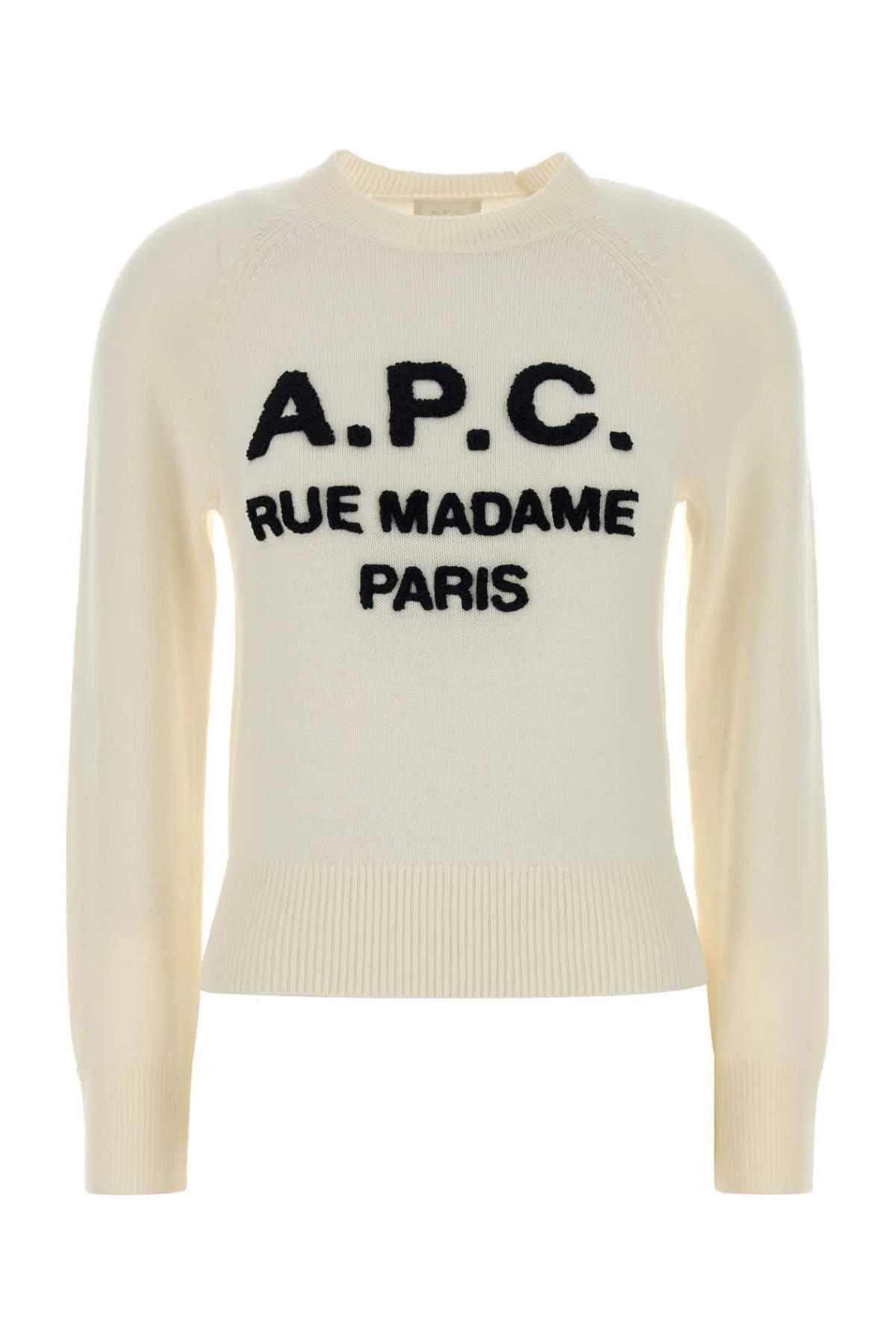 A.P.C. Women Ivory Wool Alissa Sweater - 1