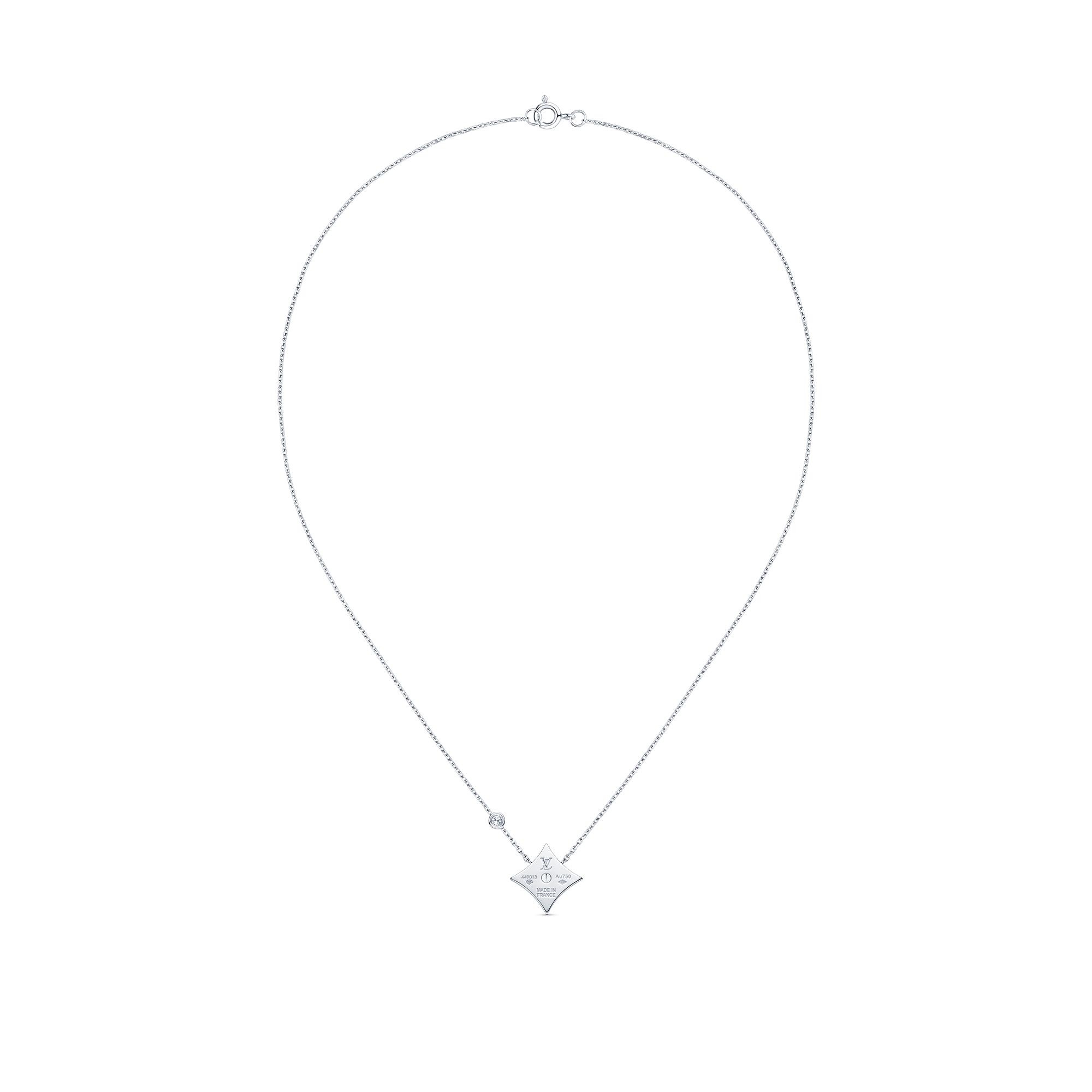 Color Blossom Bb Star Pendant, White Gold, Grey Mother-Of-Pearl And Diamond - 4