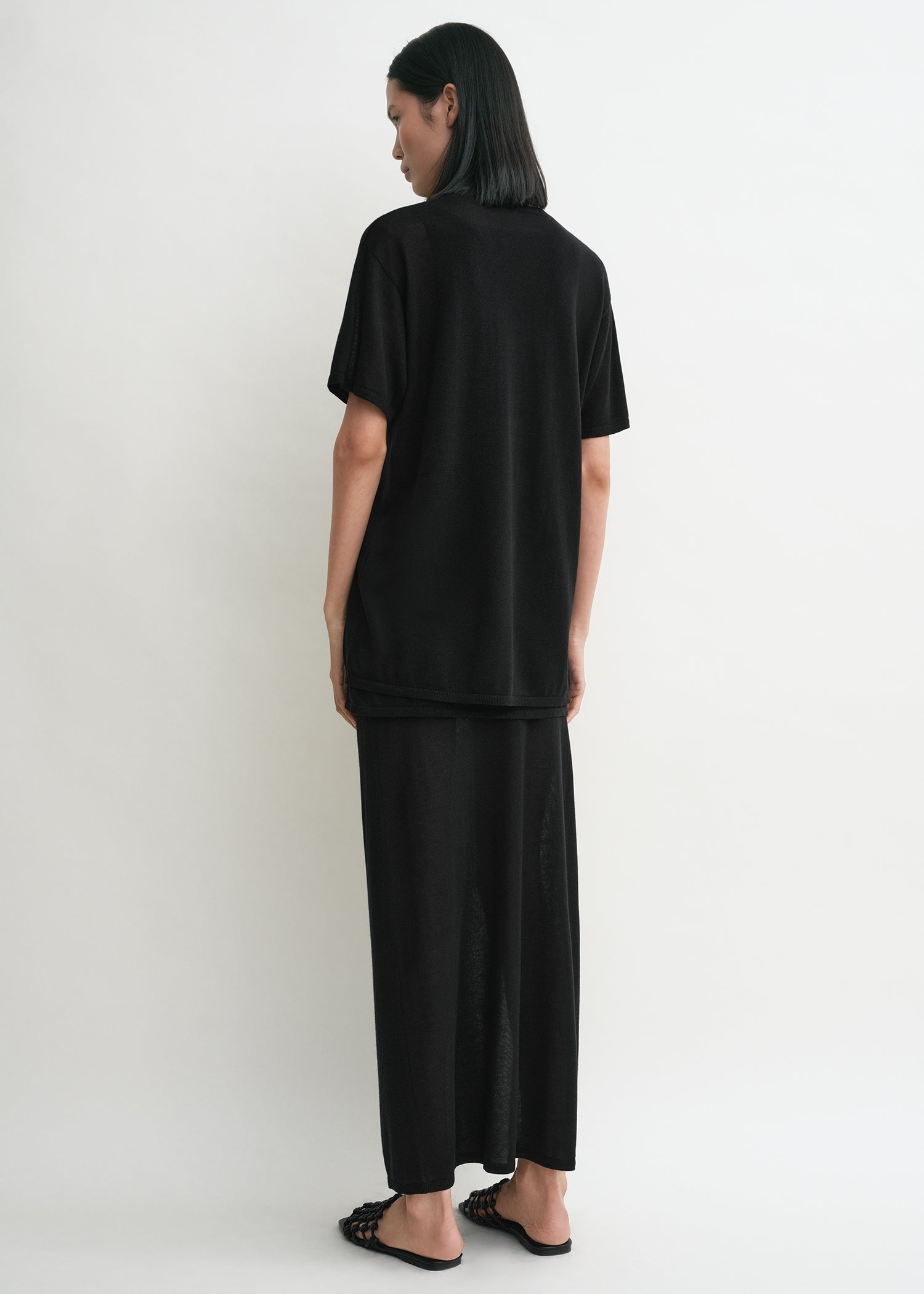 Tee knit black - 4