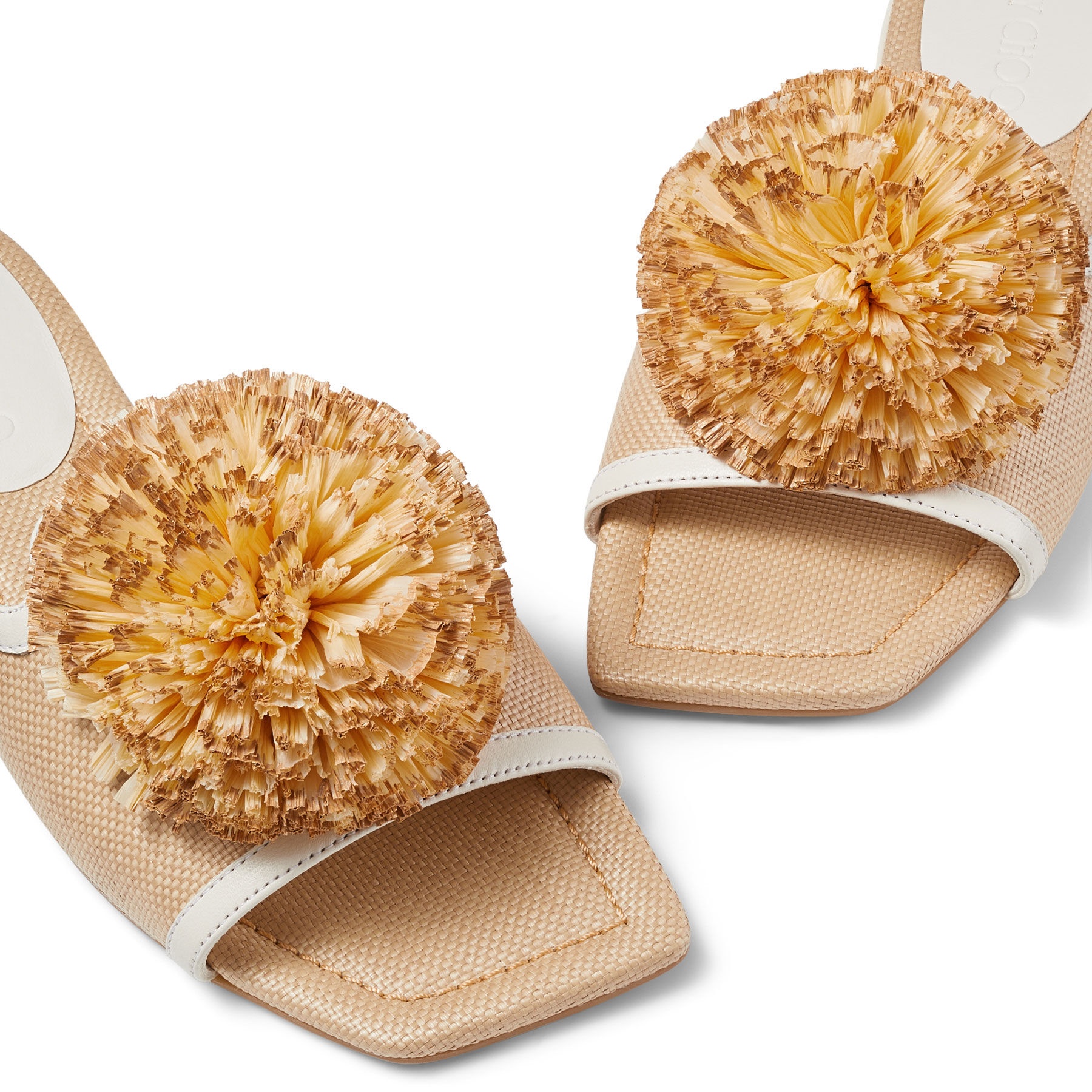 Nako Flat
Natural/Latte Raffia Pom Pom Flats - 3