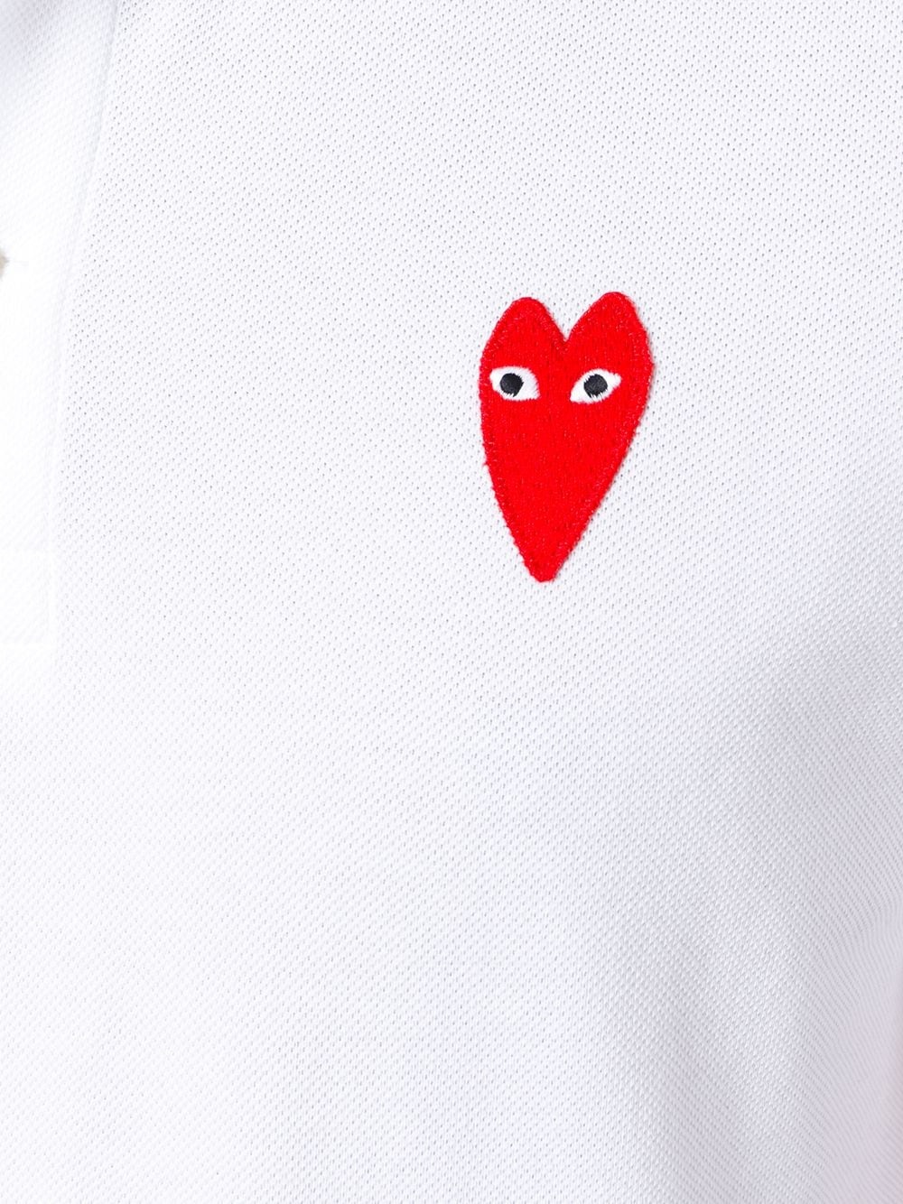 embroidered heart polo shirt - 5