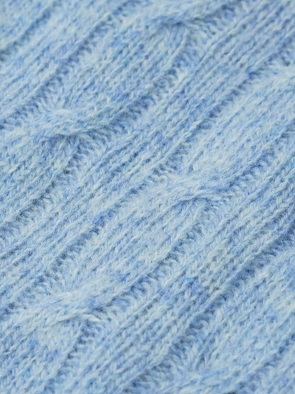 logo-embroidered cable-knit jumper - 4