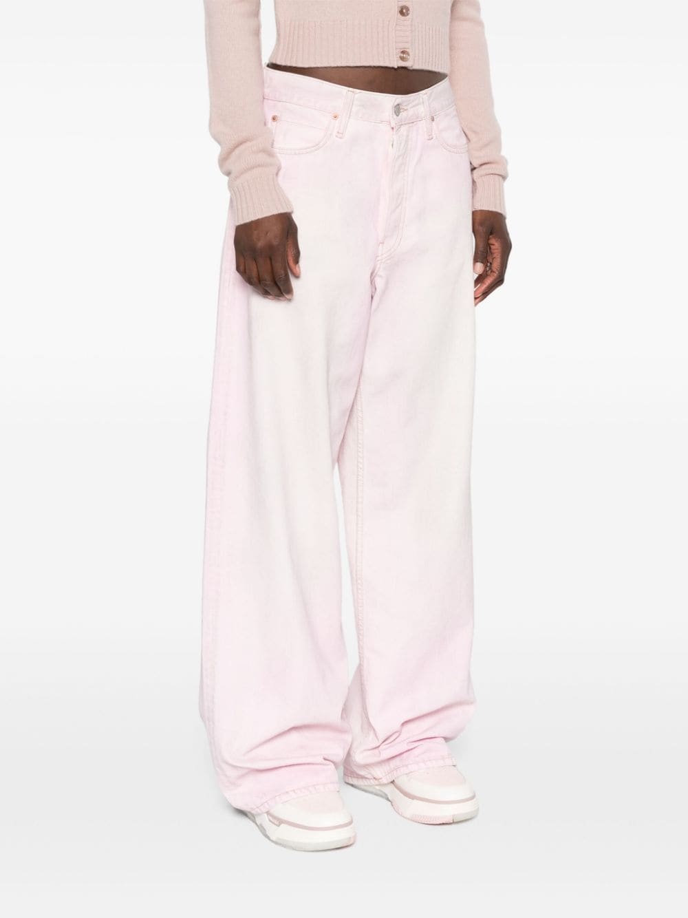 low-rise wide-leg jeans - 3