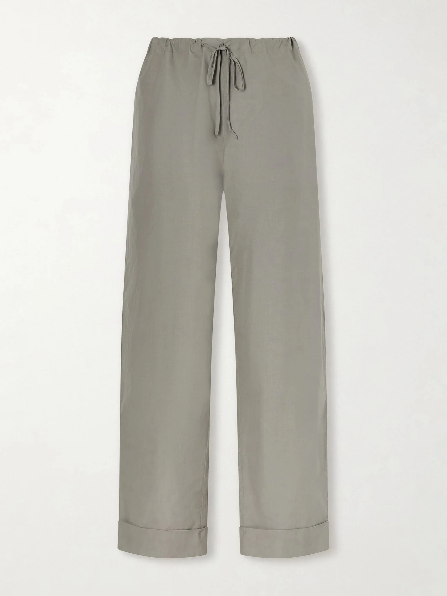 Delano cropped cotton wide-leg pants Beige - 1