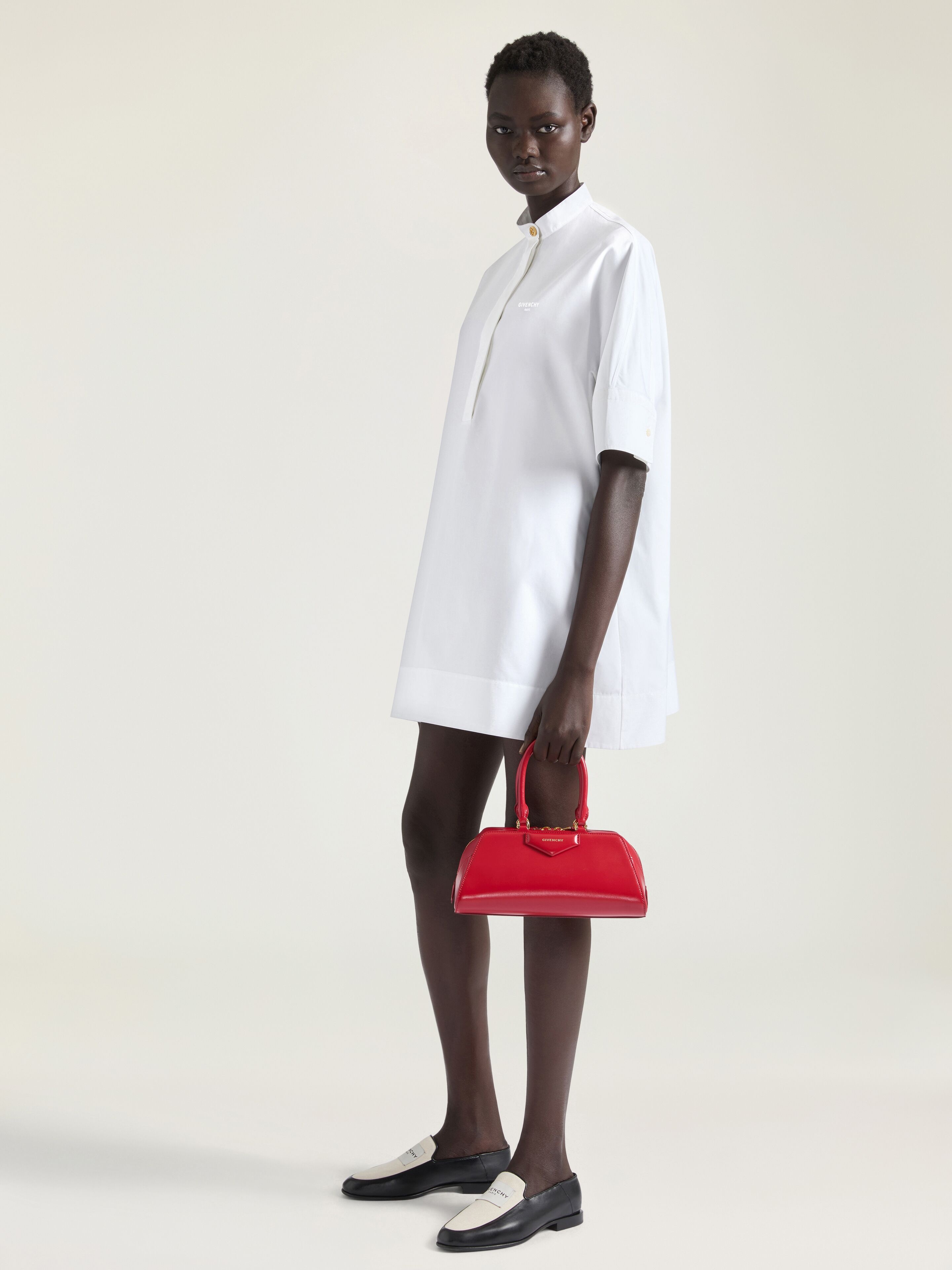 SHIRT DRESS IN POPLIN - 3