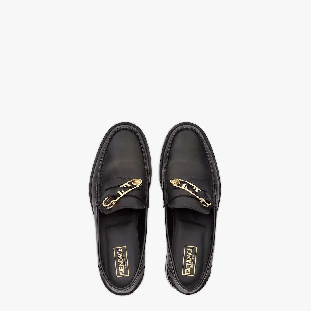 Fendace Black leather  loafers - 4