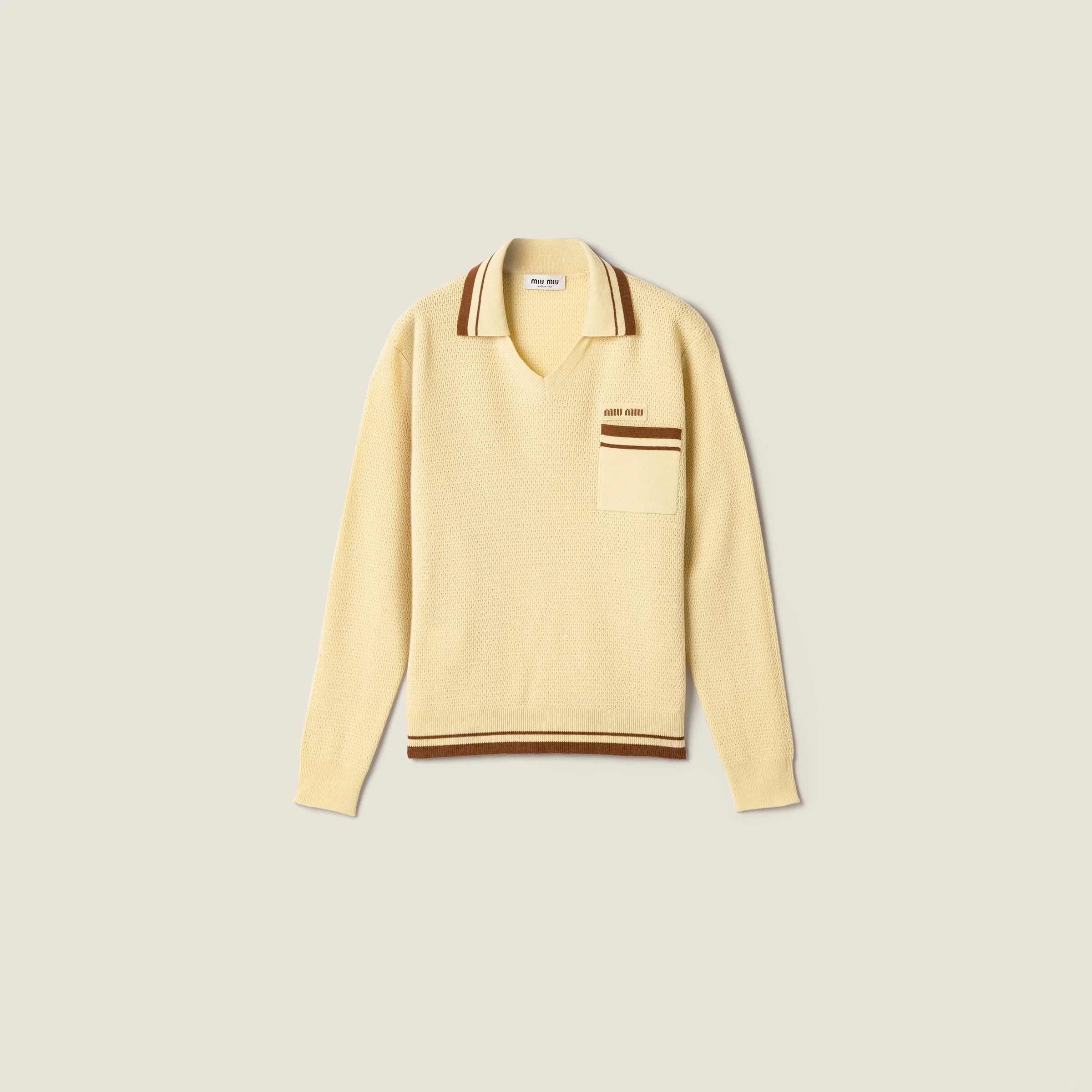 Cashmere V-neck sweater - 1