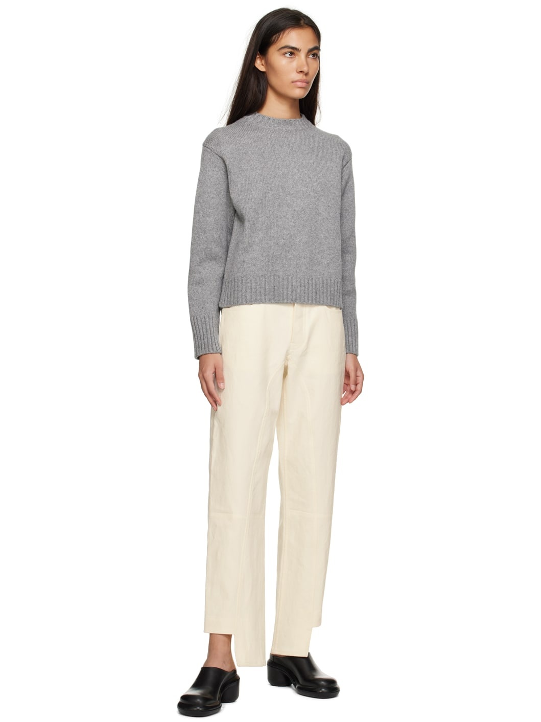 Off-White Stepped Cuff Trousers - 4