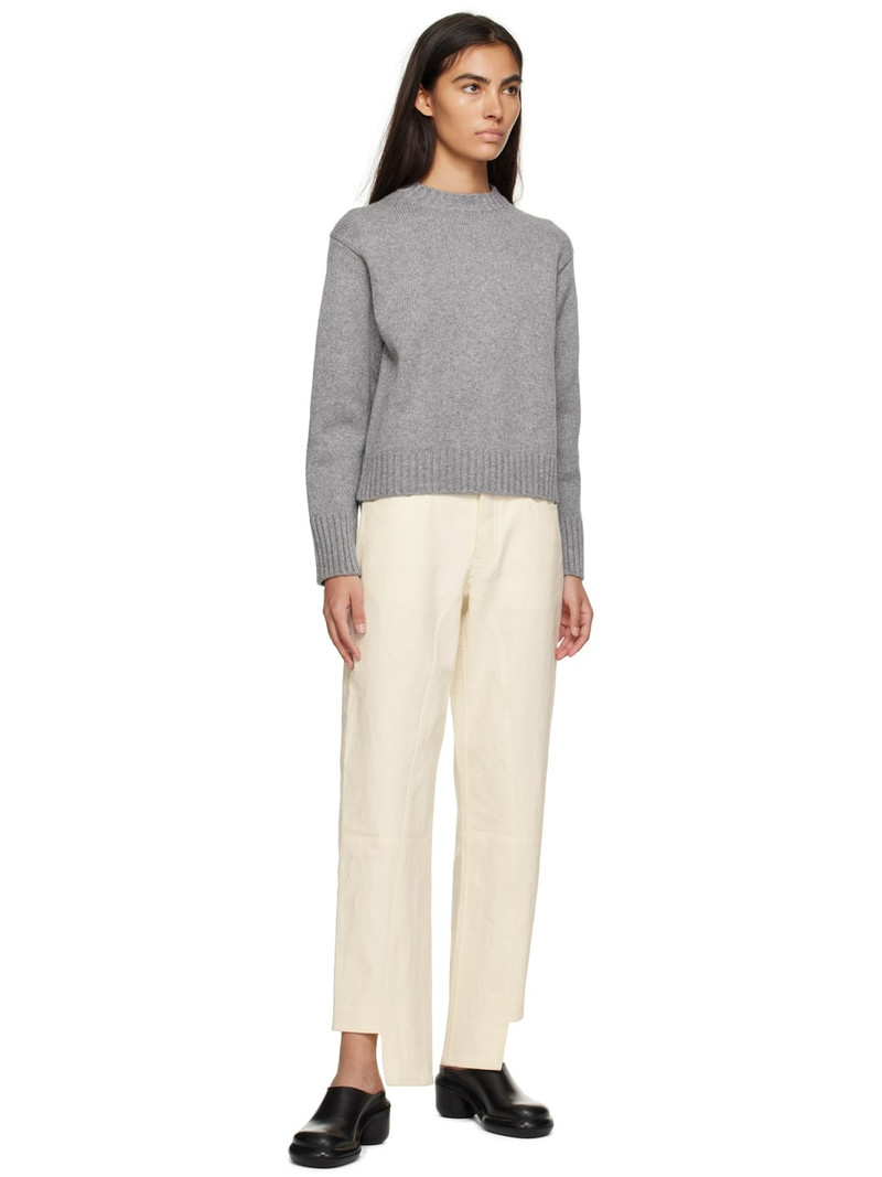 Jil Sander Off-White Stepped Cuff Trousers outlook