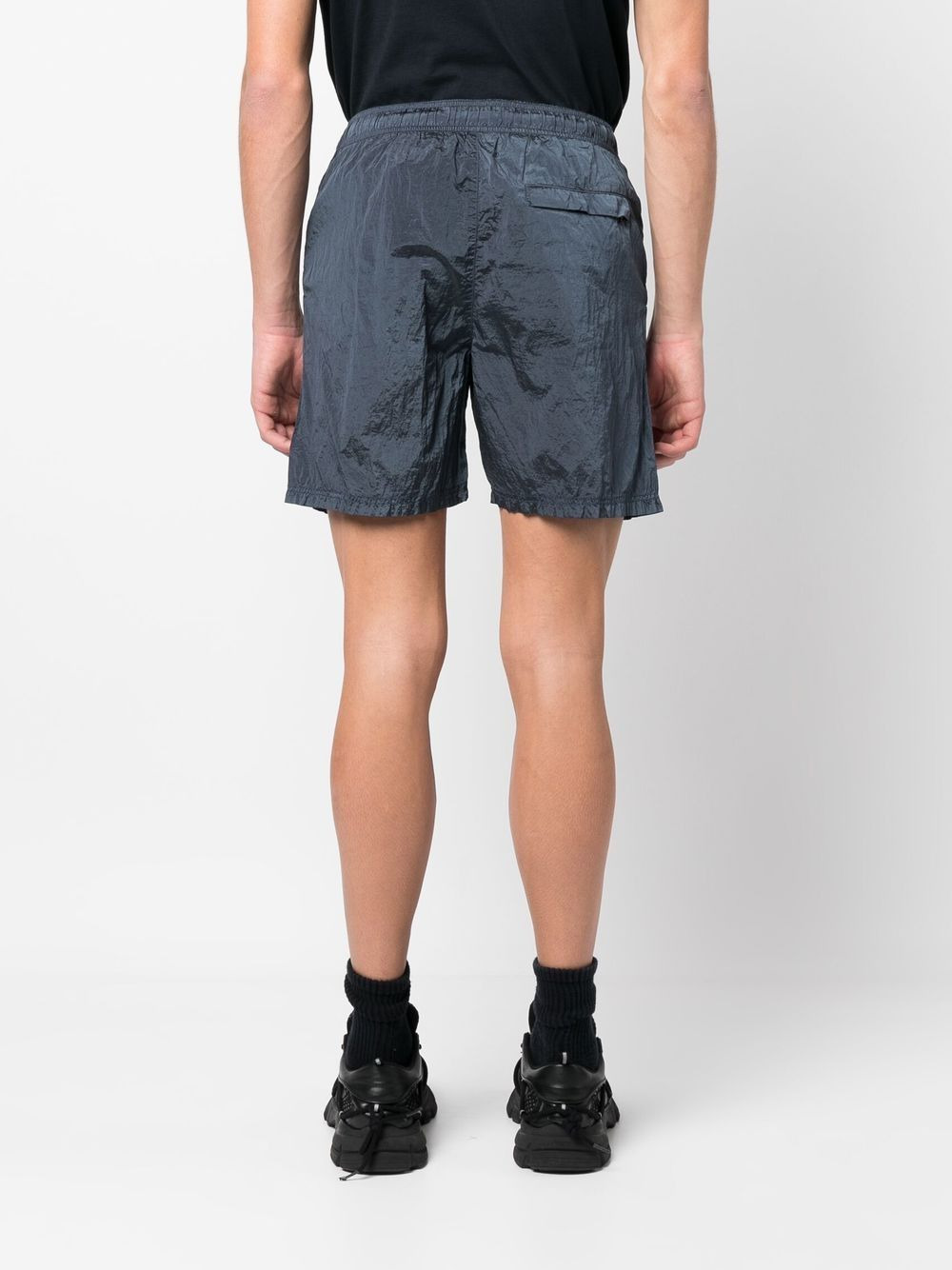 embroidered-logo swim shorts - 4