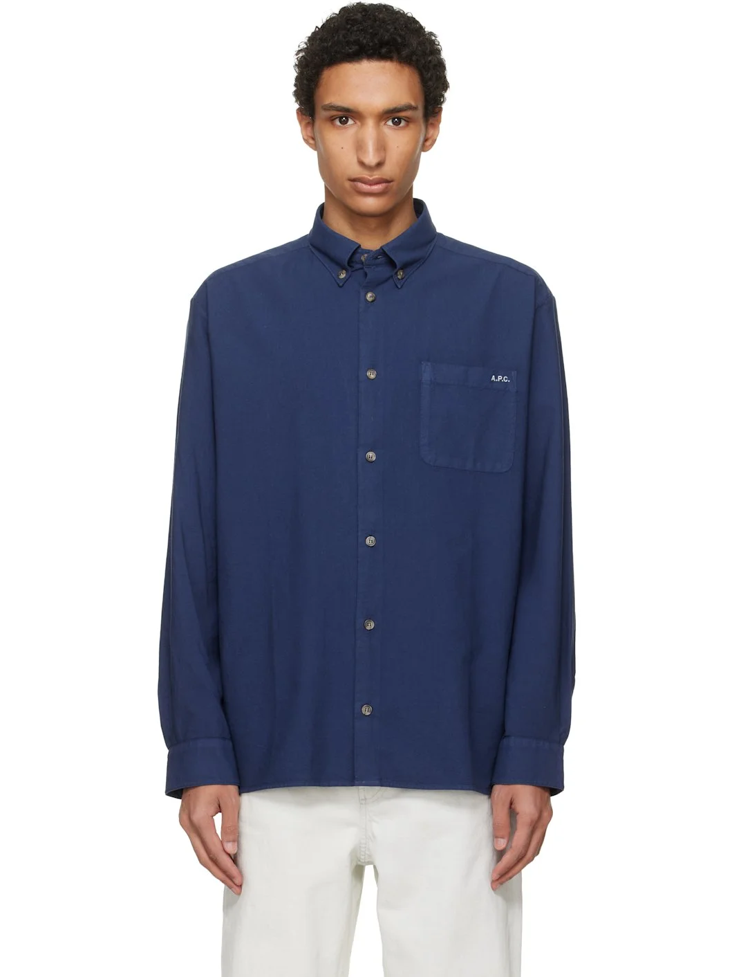 Navy Mateo Logo Shirt - 1