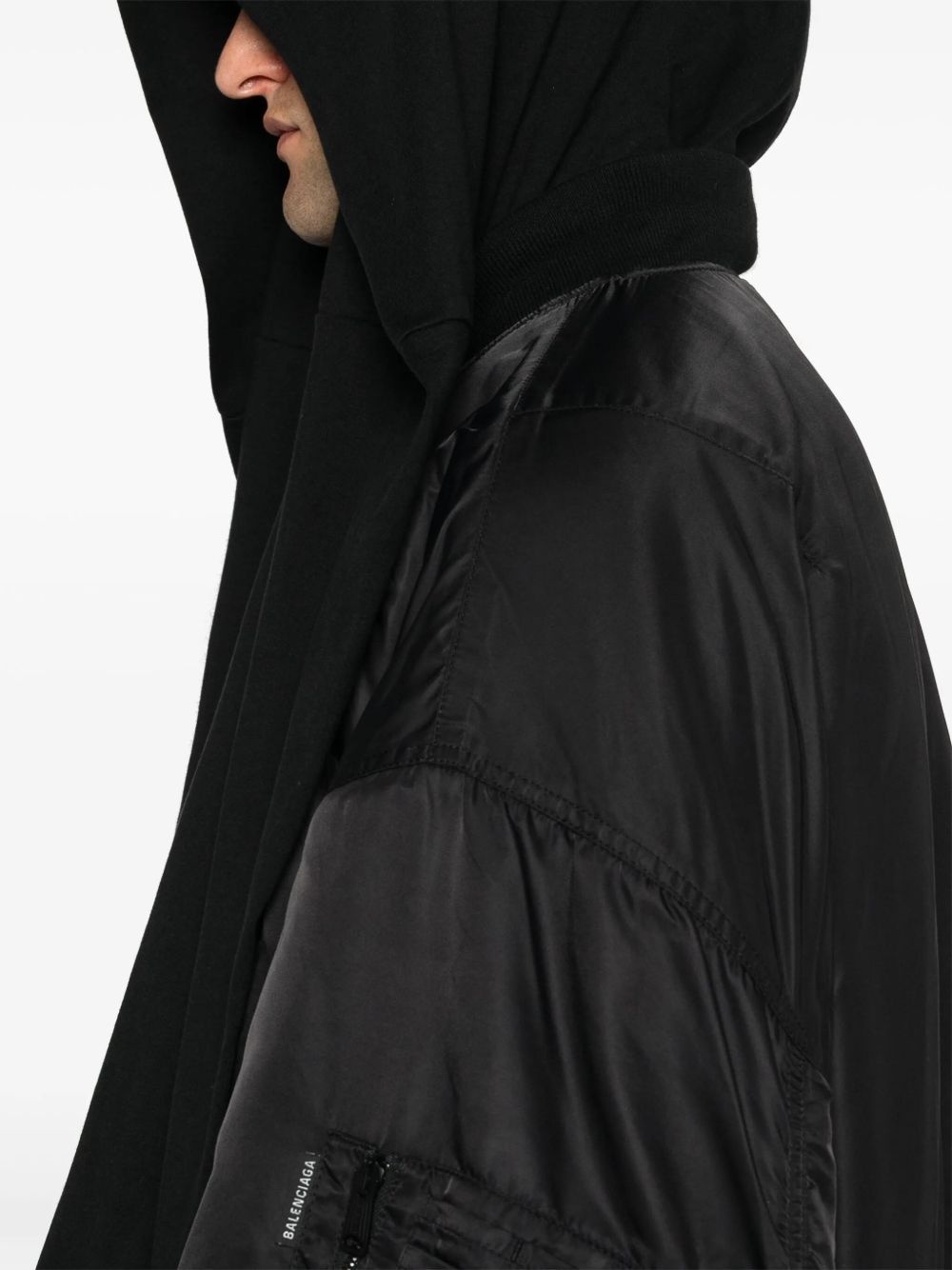 logo-tag bomber jacket - 5