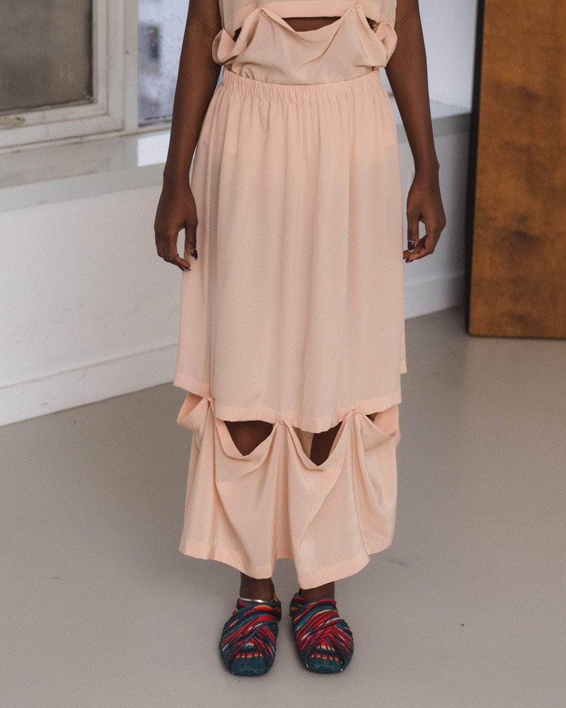 Sil Skirt - Silk Crepe 1