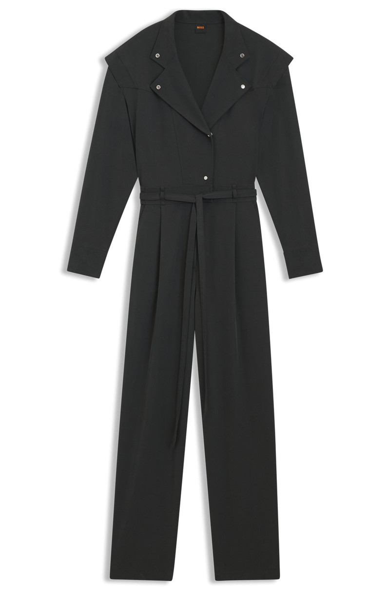 JUMPSUIT IN SANDWASHED FABRIC 1