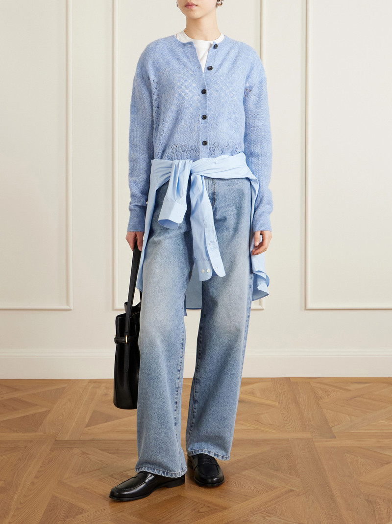 MARIA McMANUS Pointelle-knit Cardigan outlook