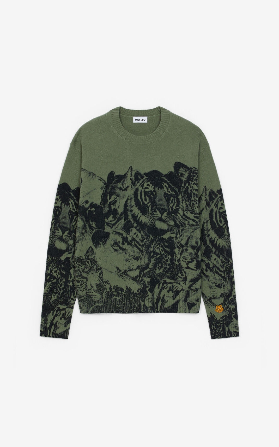 'Wildtigers' loose wool jumper - 1