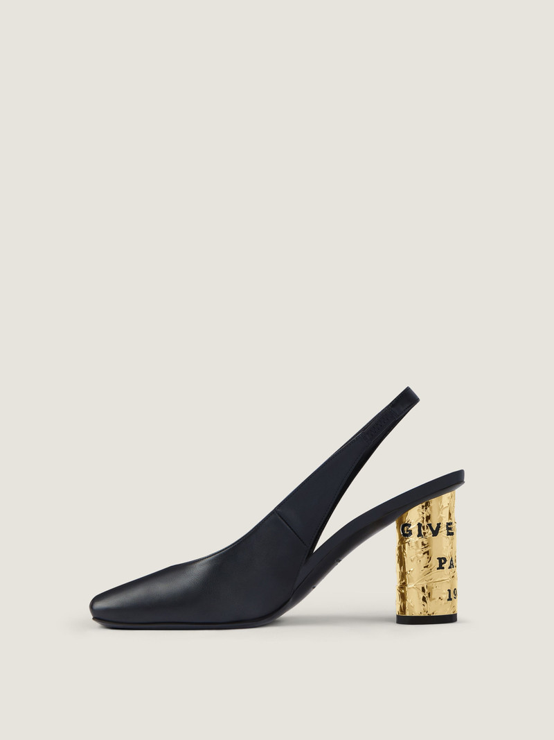 Givenchy TAPE SLINGBACKS IN LEATHER outlook