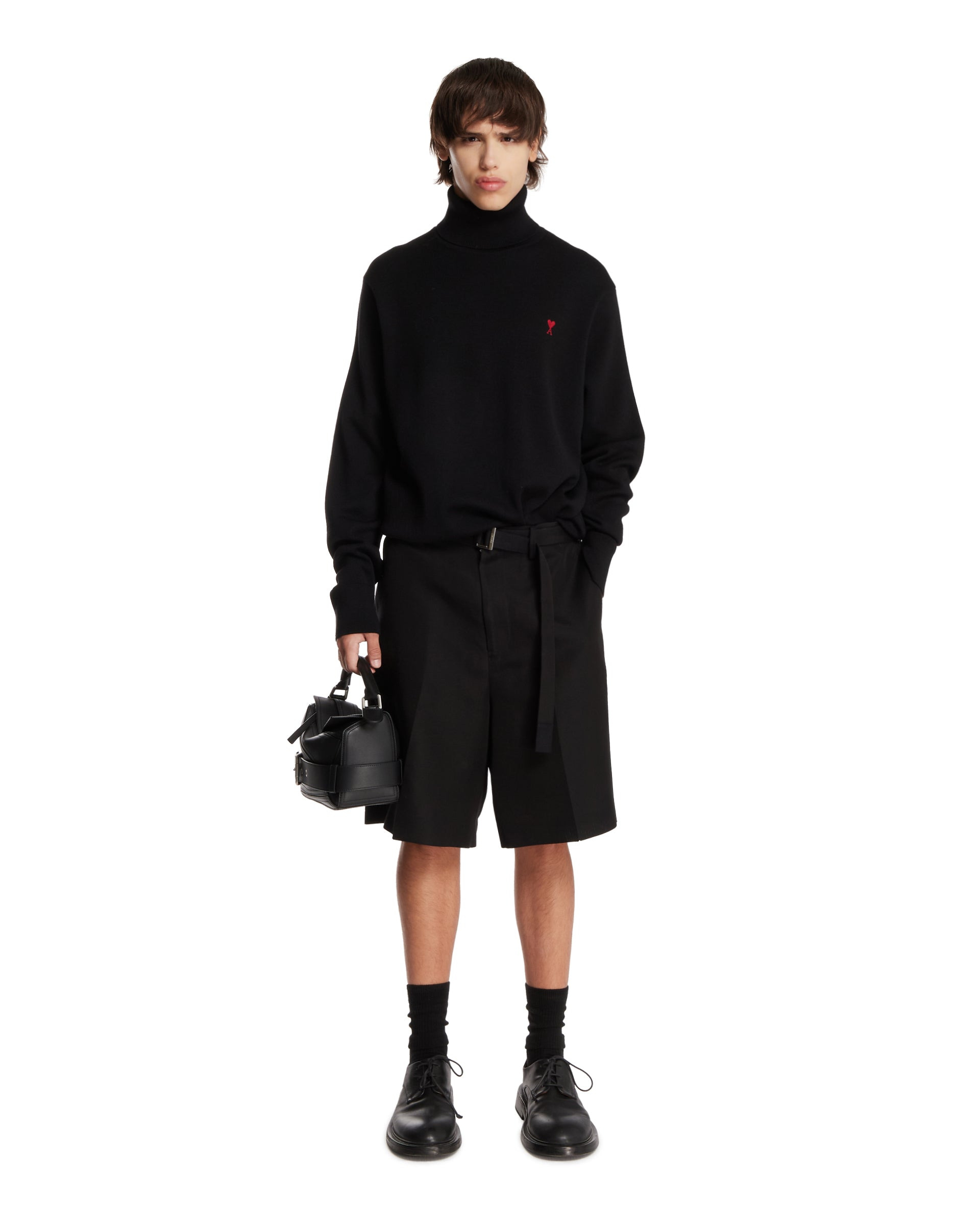 Black Ami de Coeur Turtleneck Sweater - 2