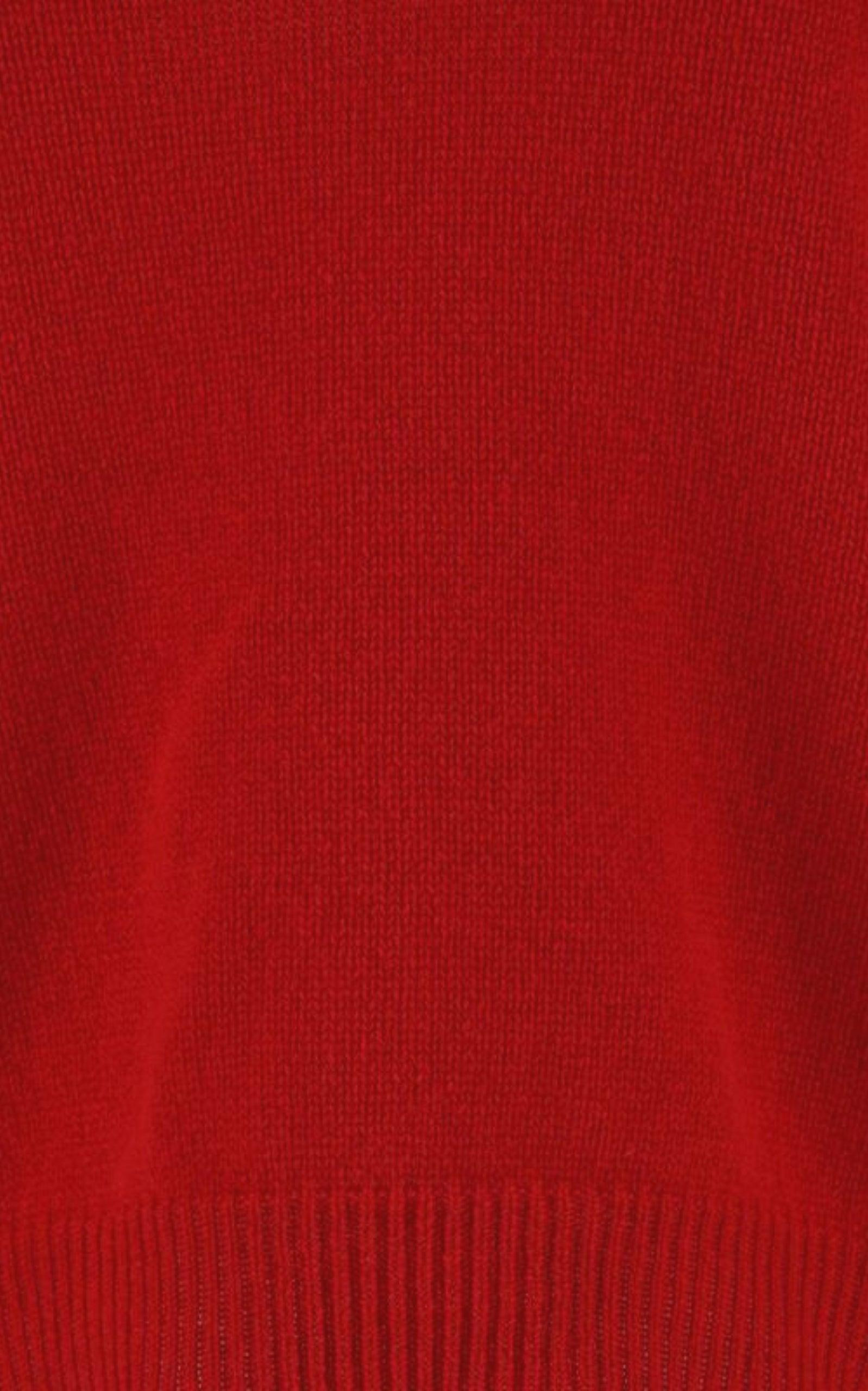 Straight Hem Long-Sleeved Junper - 7