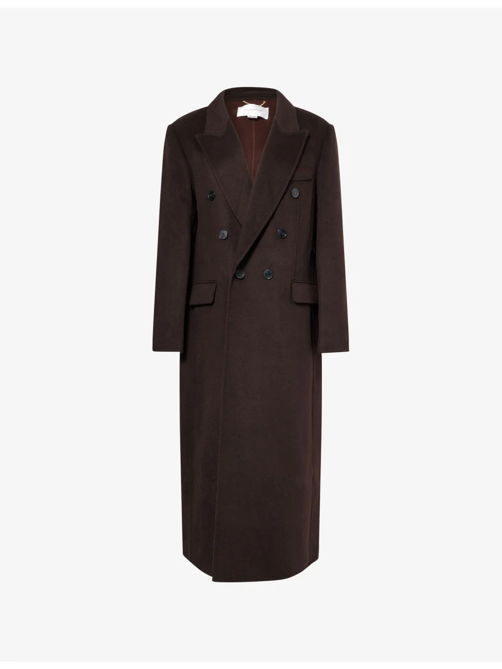 Peak-Lapels Relaxed-Fit Wool And Cashmere Coat - 1