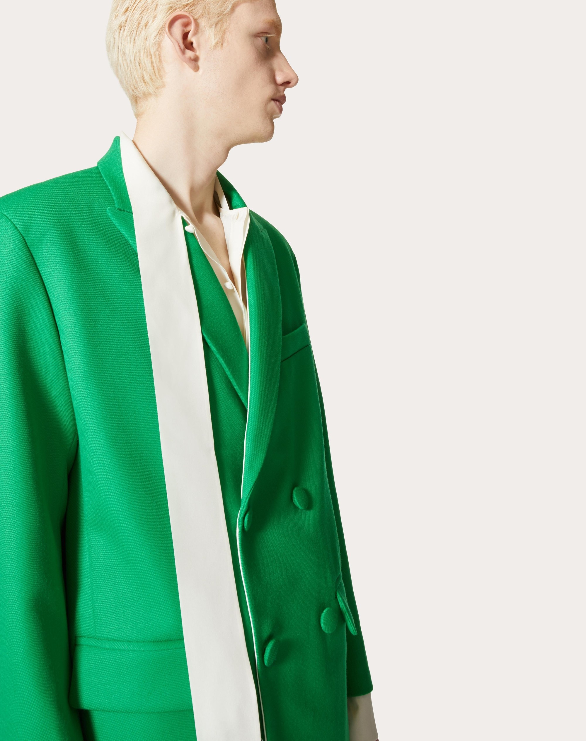 DOUBLE-BREASTED WOOL JACKET - 5