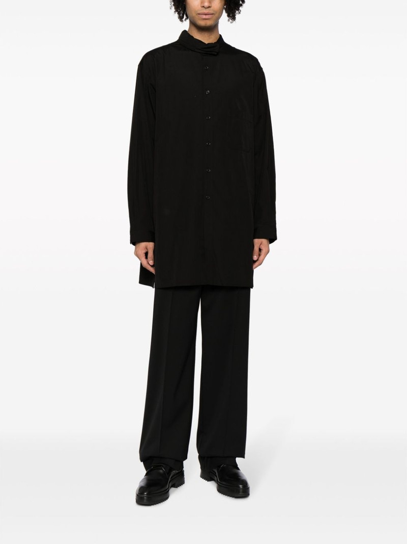 Yohji Yamamoto long-sleeve cotton shirt outlook
