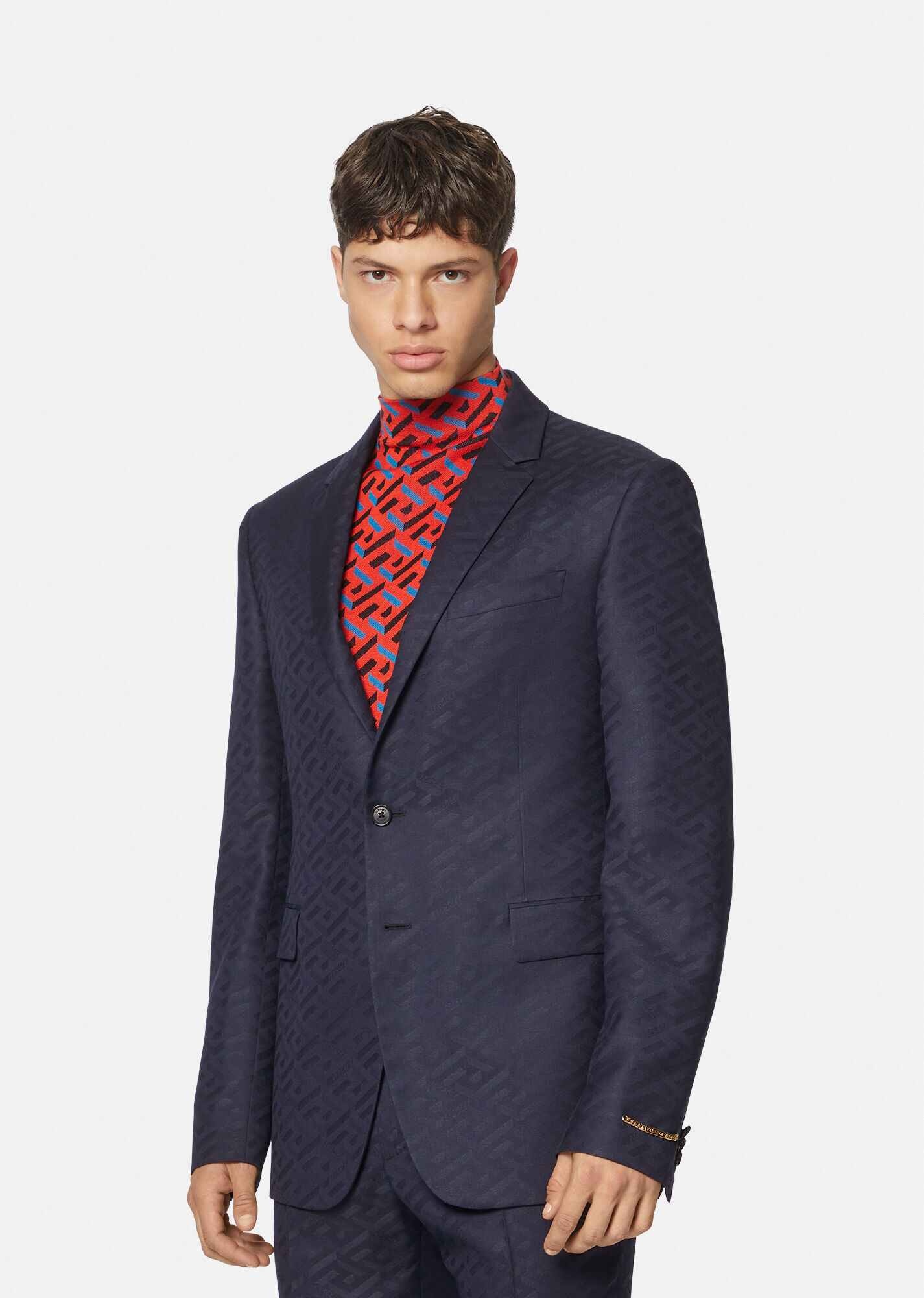 La Greca Wool Jacquard Blazer - 2